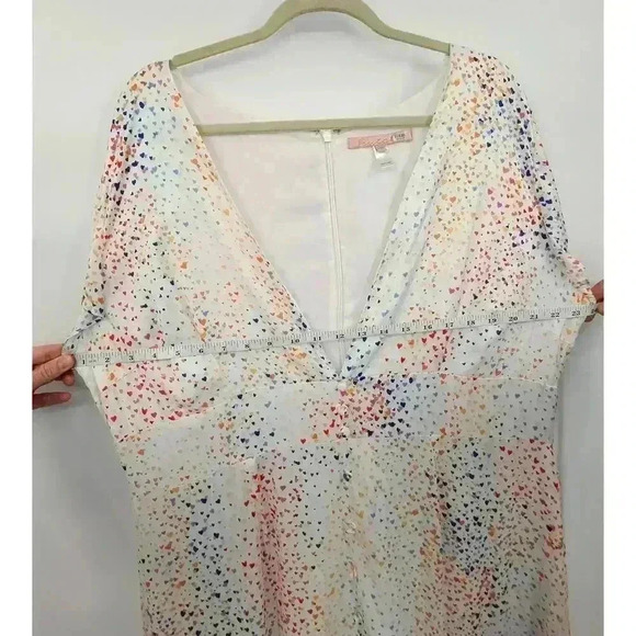 Hutch Women's Plus Size 20W Multi Color Heart Hi-Low V-Neck Dress Anthropologie - Picture 9 of 13